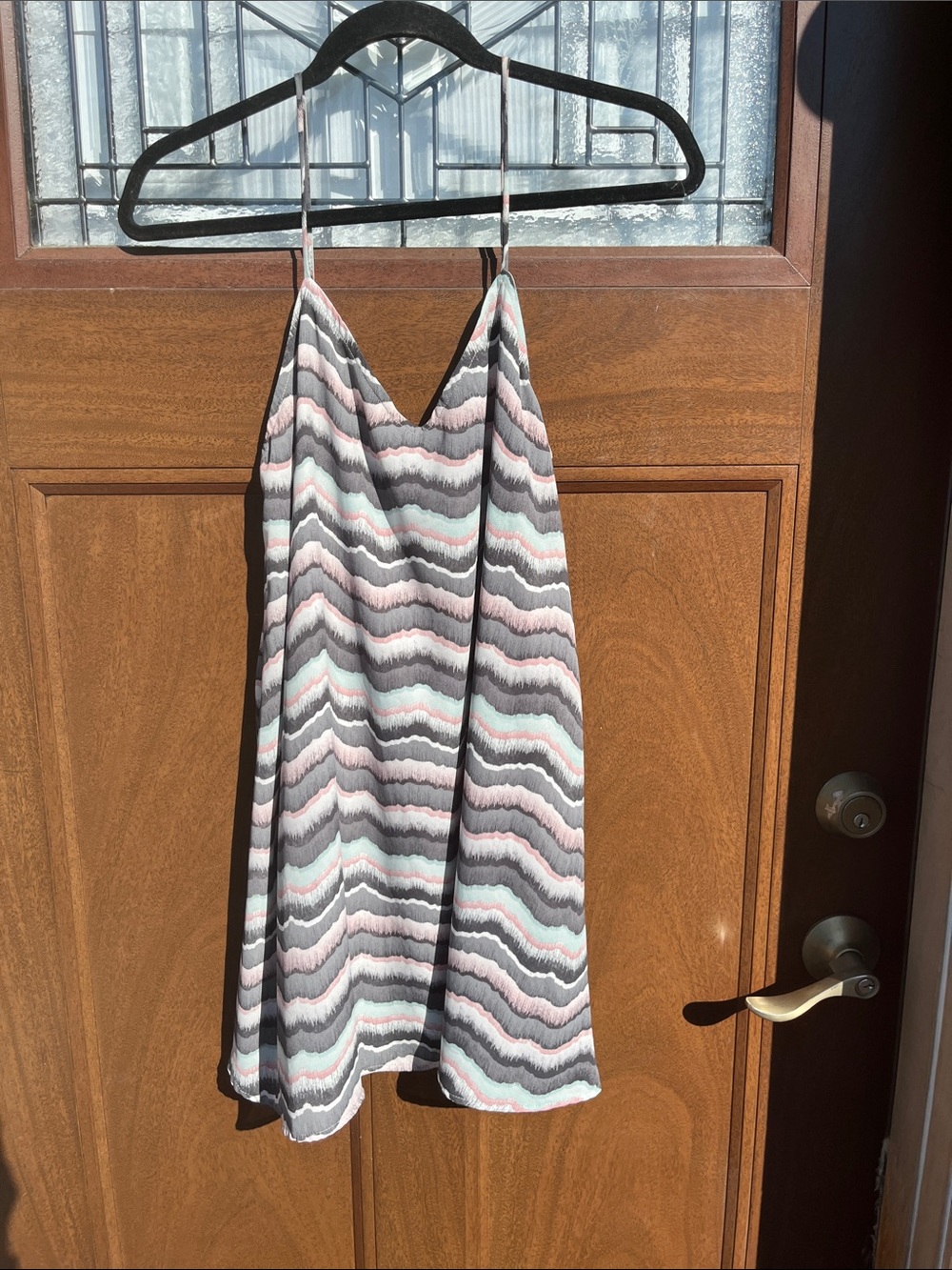 Rokoko Spaghetti Straps Camisole Dress in Gray,Pink,Mint Green, Black, White SM